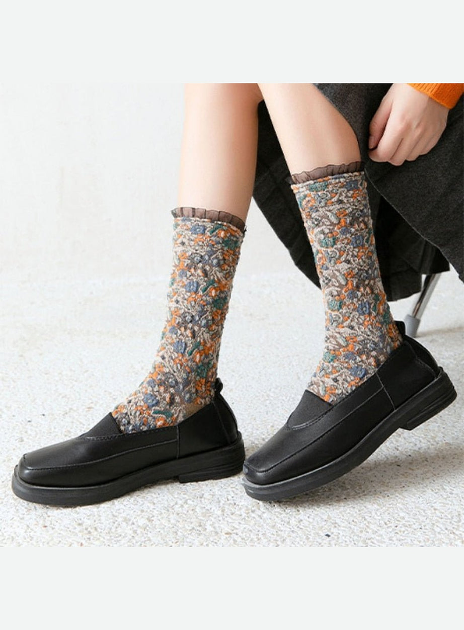 Y2k Retro Lacework Ruffle Socks