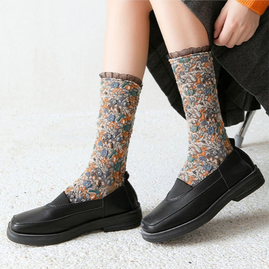 Y2k Retro Lacework Ruffle Socks