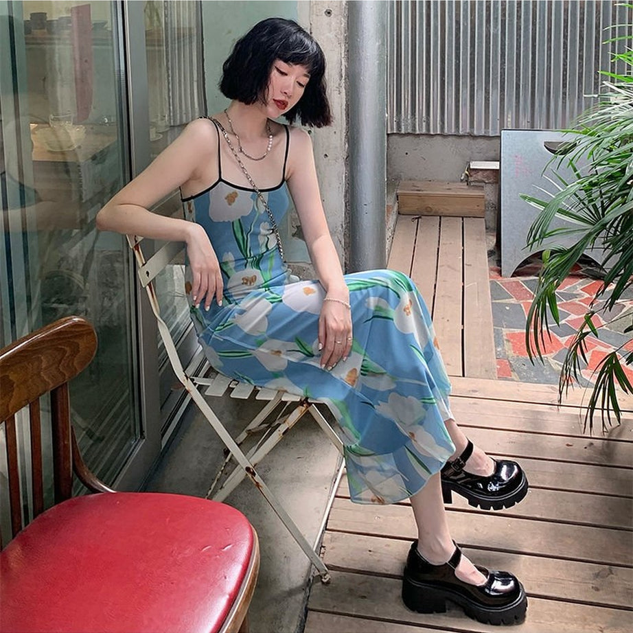 Y2k Retro Mesh Dress