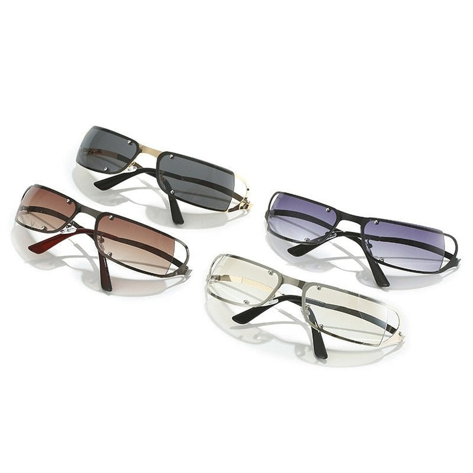 Y2k Retro One Piece Wrap Sunglasses
