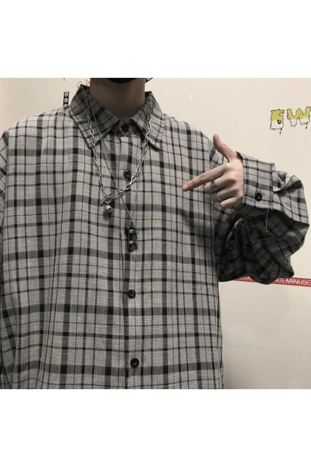 Y2k Retro Plaid Grunge Shirt