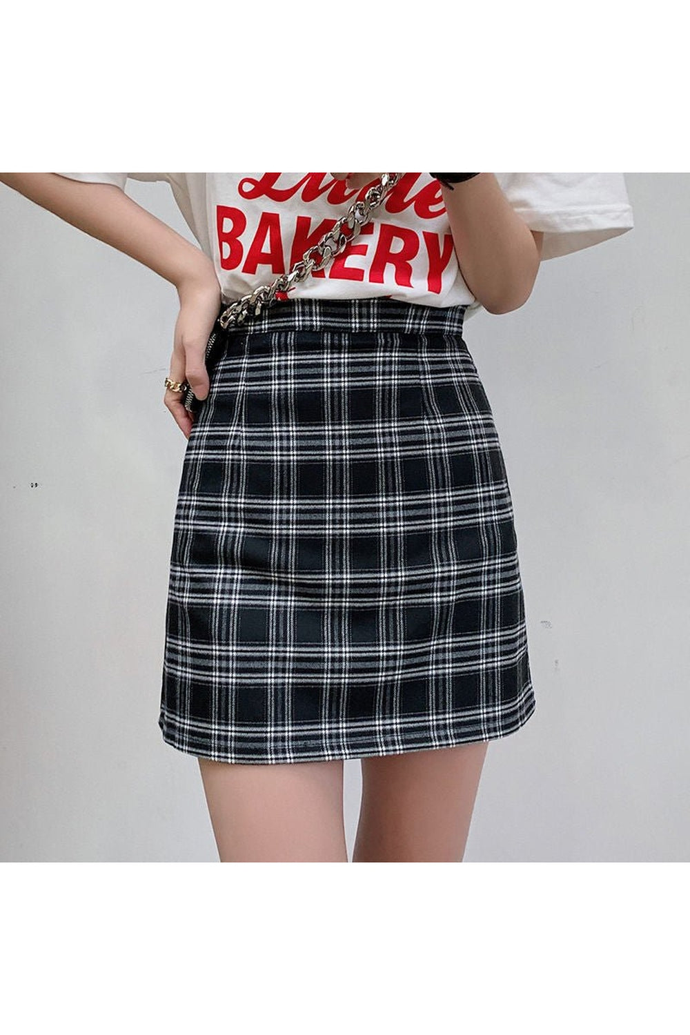 Y2k Retro Plaid Summer Skirt