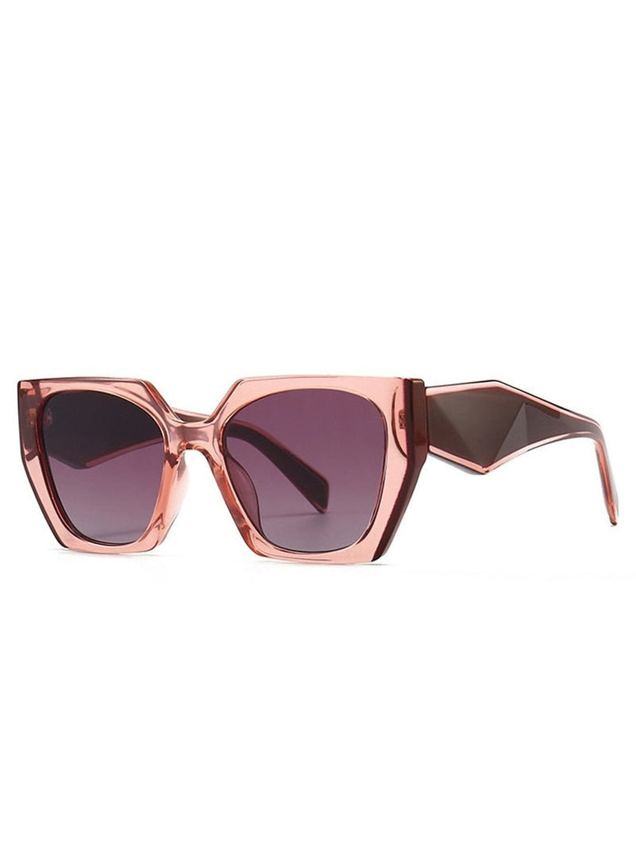 Y2k Retro Polygon Cat Eye Sunglasses