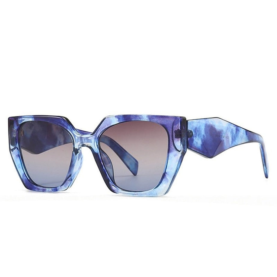 Y2k Retro Polygon Cat Eye Sunglasses