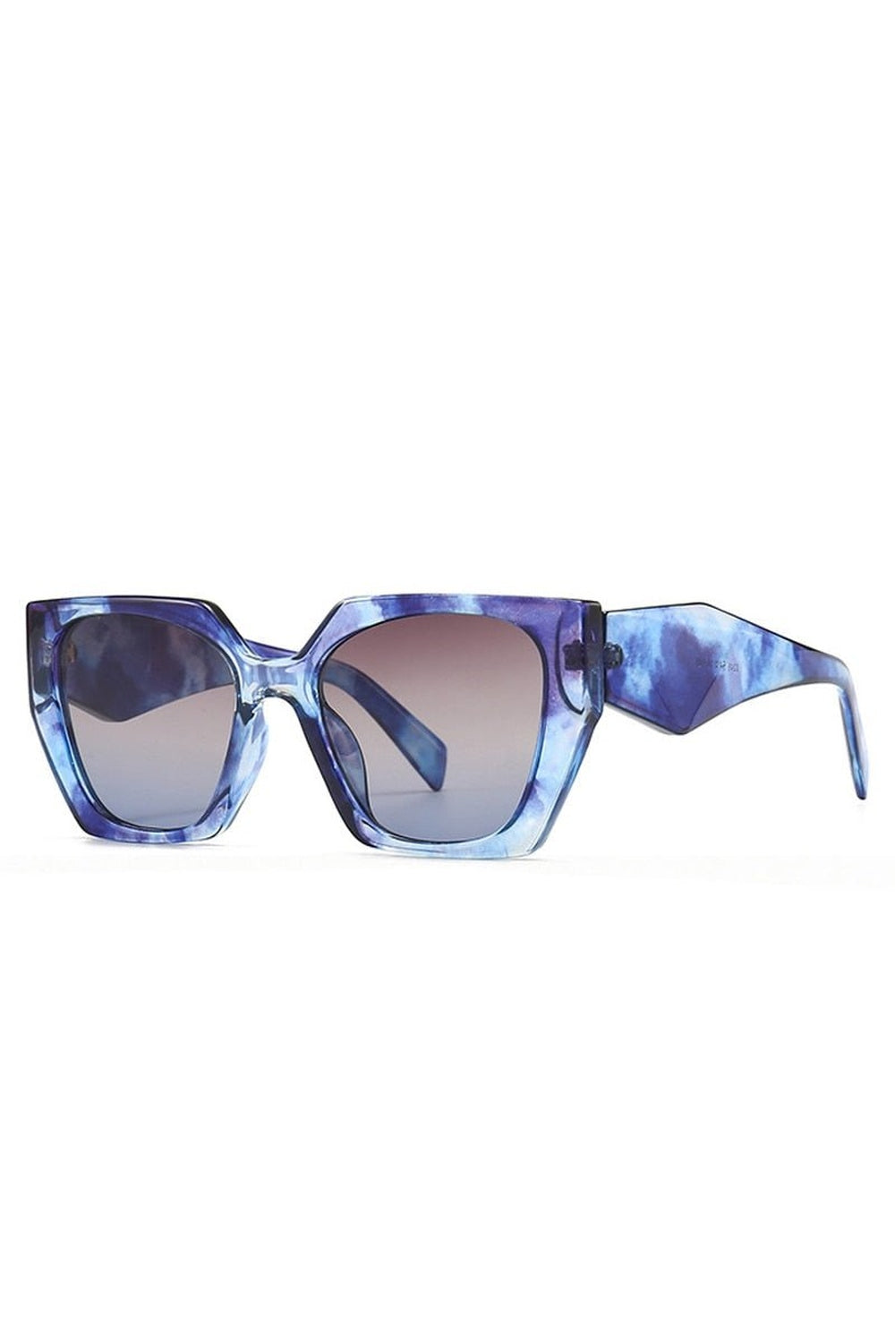 Y2k Retro Polygon Cat Eye Sunglasses