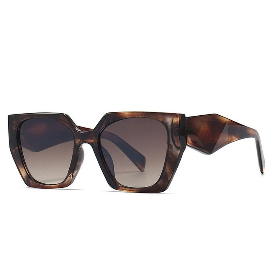 Y2k Retro Polygon Cat Eye Sunglasses