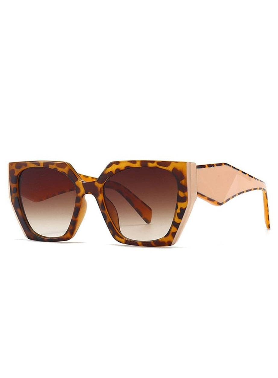 Y2k Retro Polygon Cat Eye Sunglasses