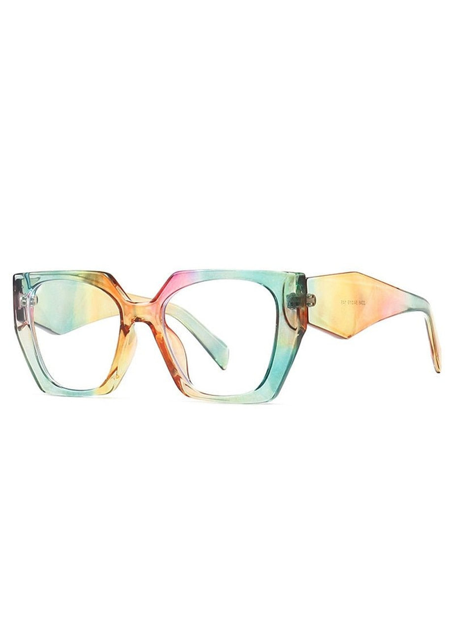 Y2k Retro Polygon Cat Eye Sunglasses