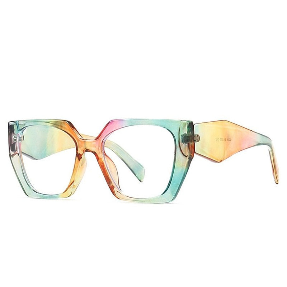 Y2k Retro Polygon Cat Eye Sunglasses