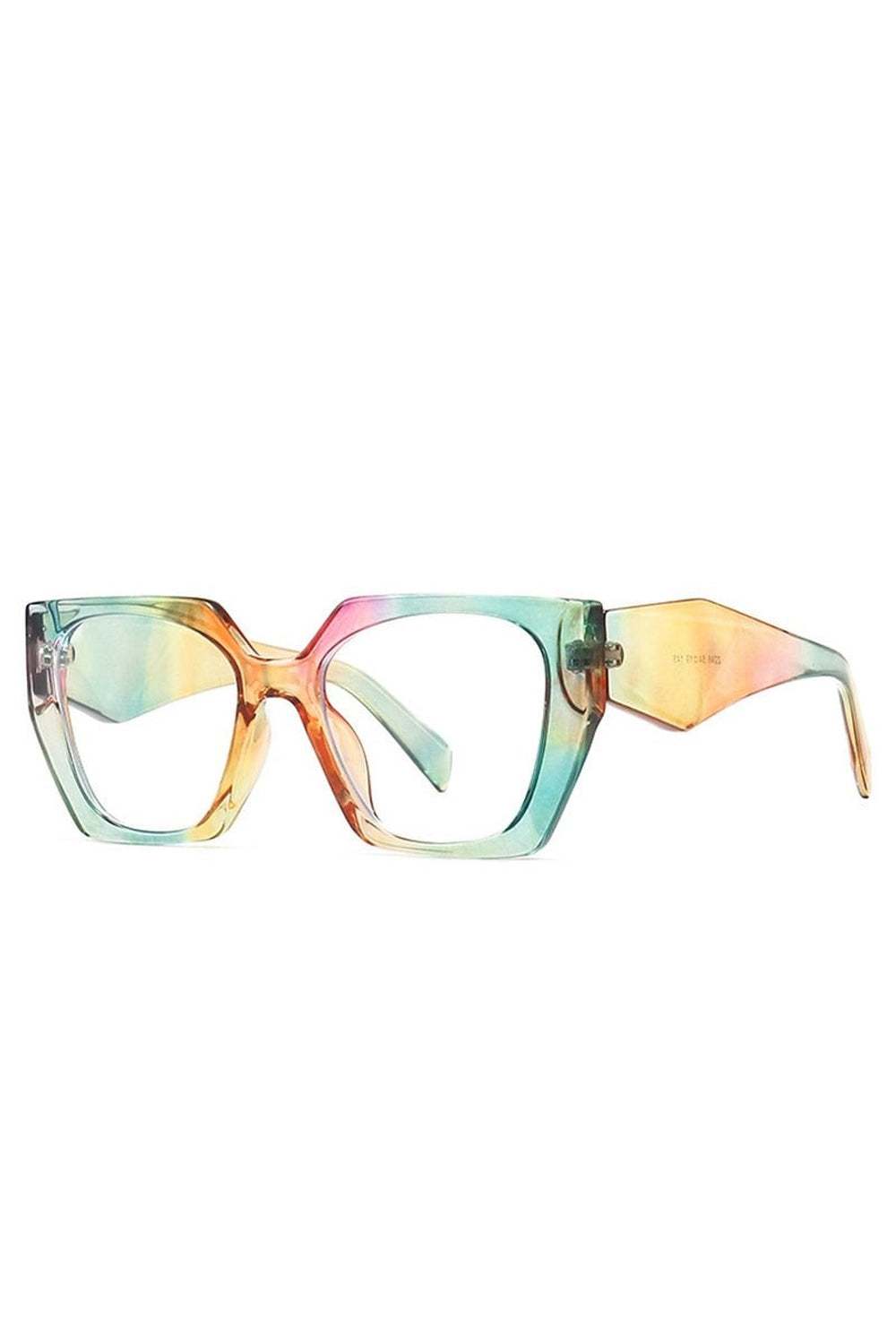 Y2k Retro Polygon Cat Eye Sunglasses