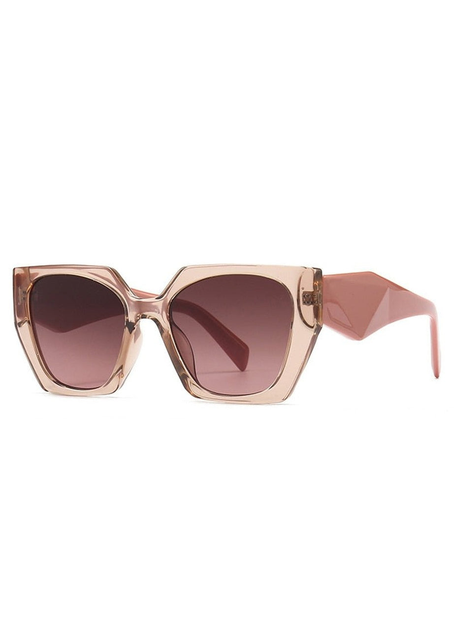 Y2k Retro Polygon Cat Eye Sunglasses
