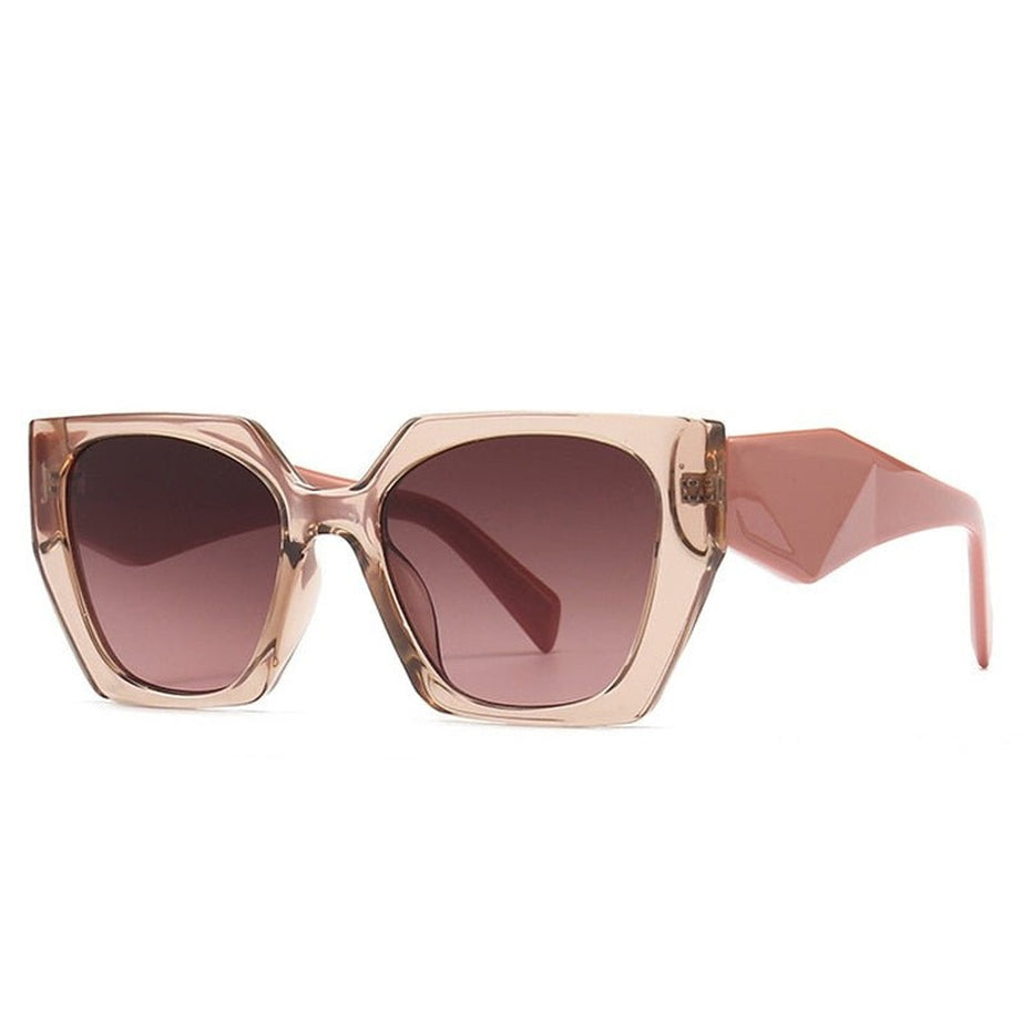 Y2k Retro Polygon Cat Eye Sunglasses