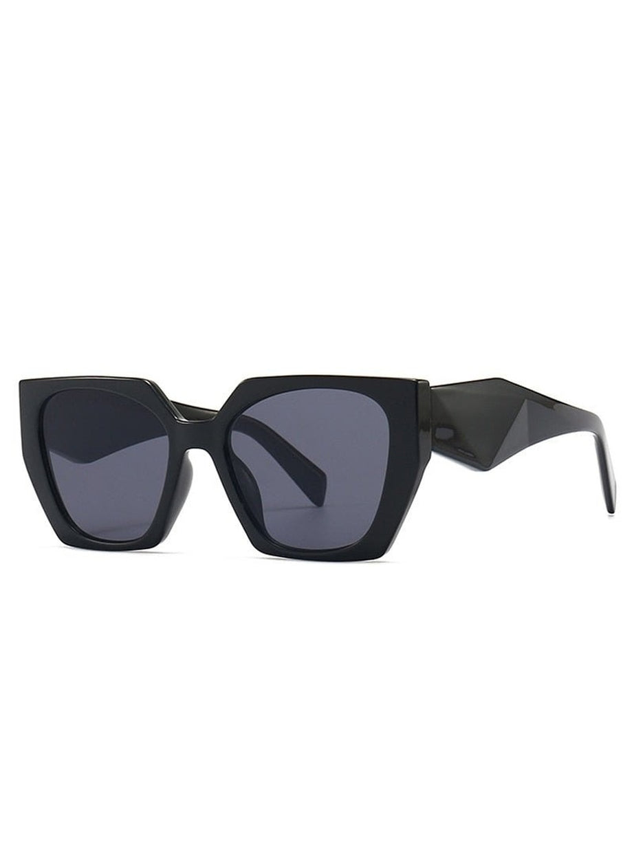 Y2k Retro Polygon Cat Eye Sunglasses