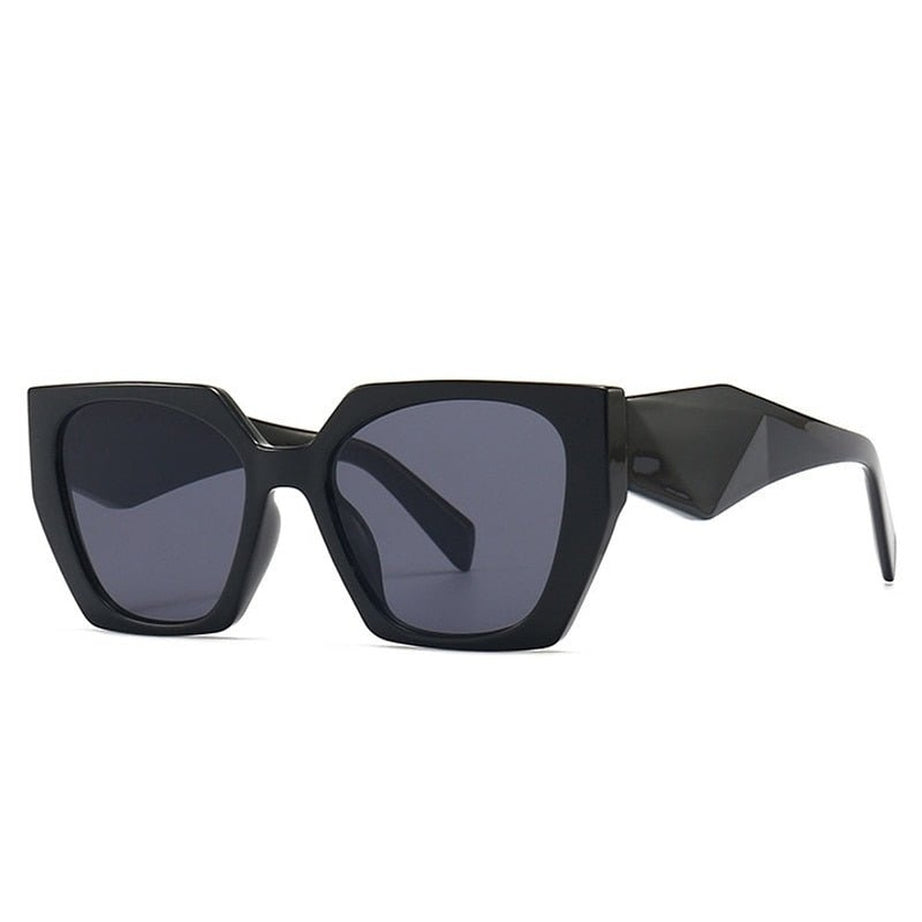 Y2k Retro Polygon Cat Eye Sunglasses