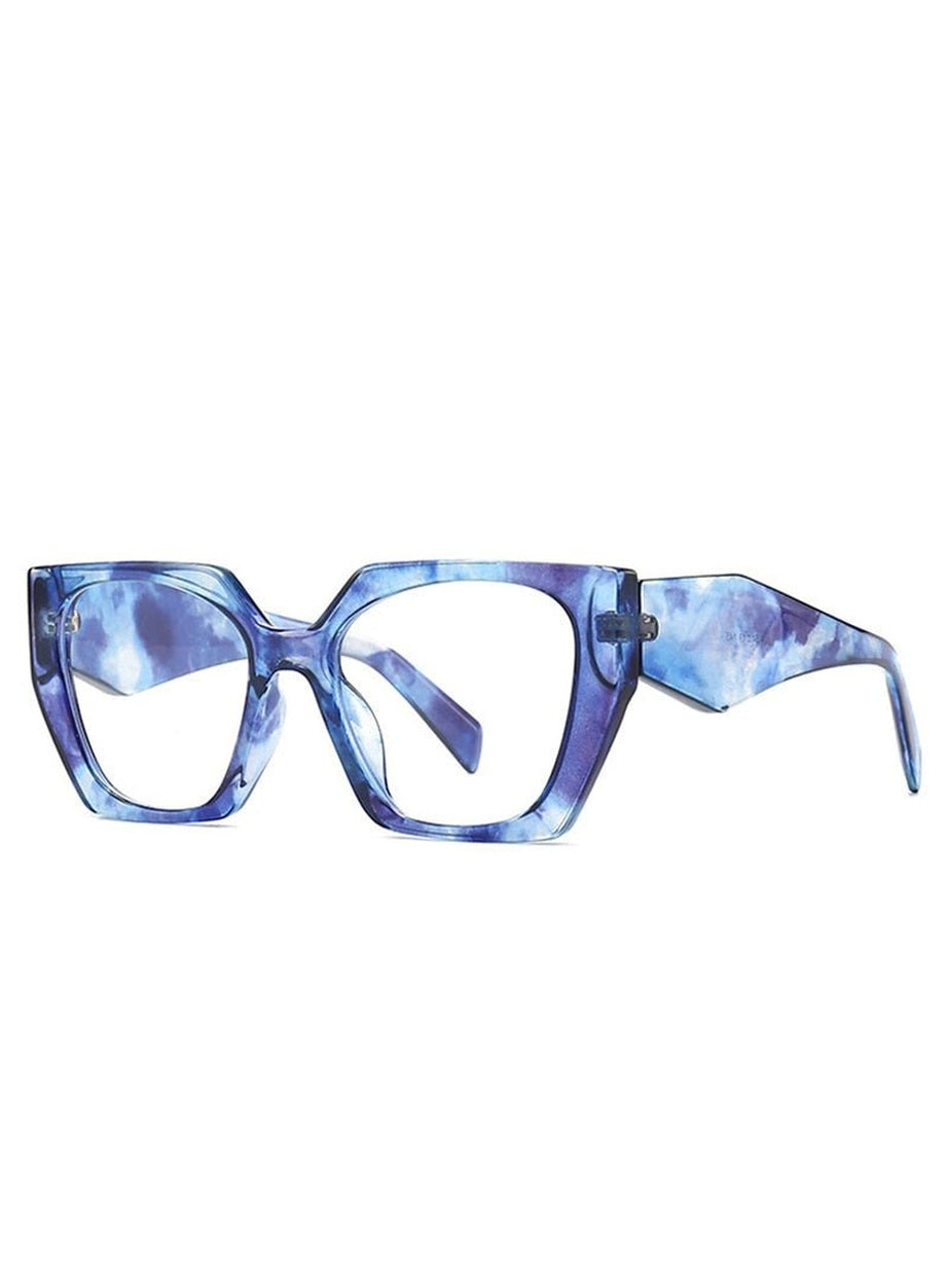 Y2k Retro Polygon Cat Eye Sunglasses