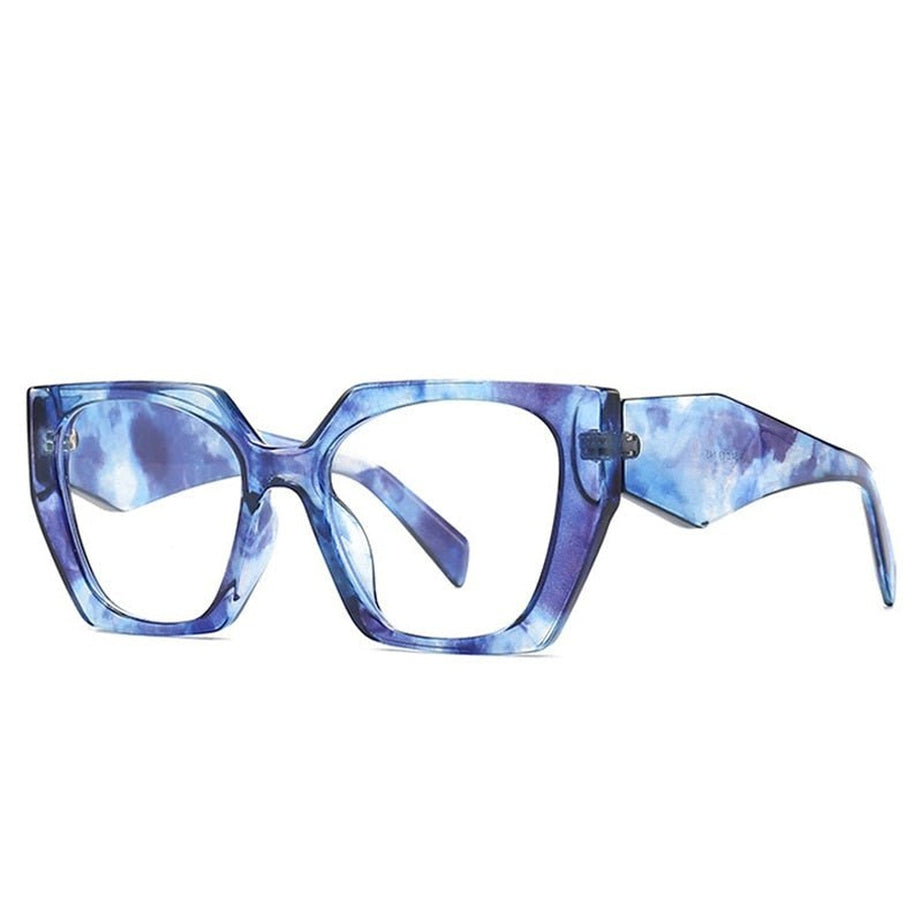 Y2k Retro Polygon Cat Eye Sunglasses