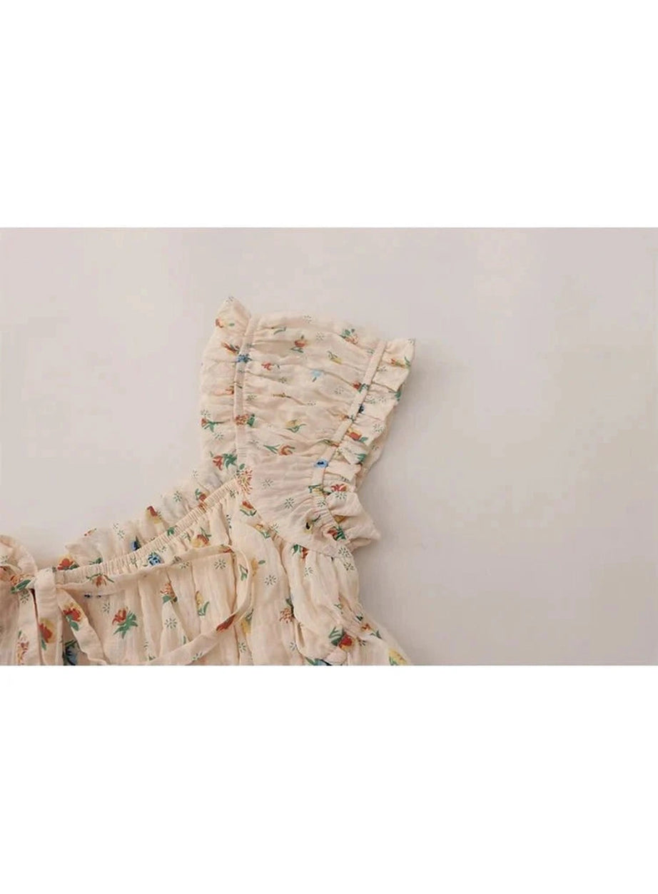 Y2k Retro Print Chiffon Blouse