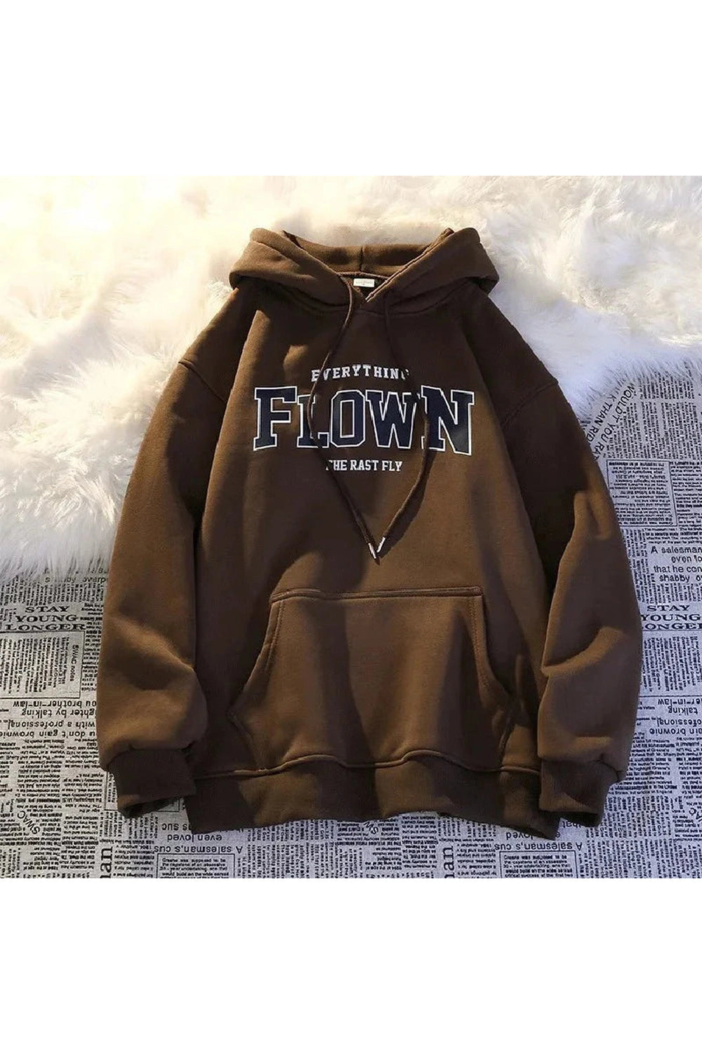 Y2k Retro Print Hoodie Pullover