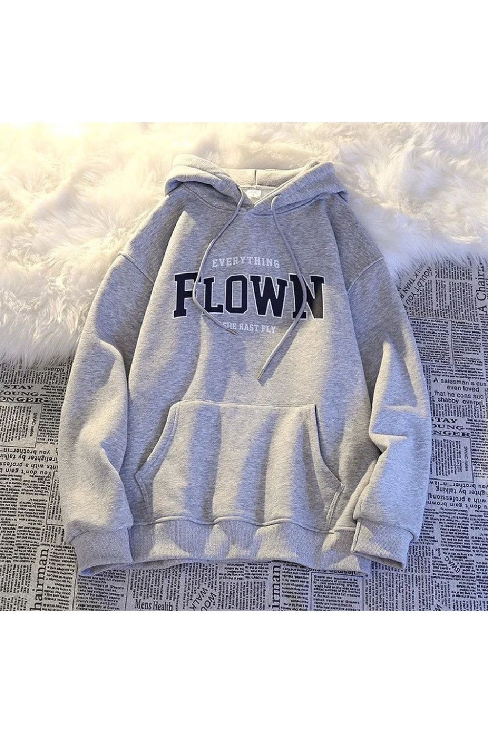 Y2k Retro Print Hoodie Pullover