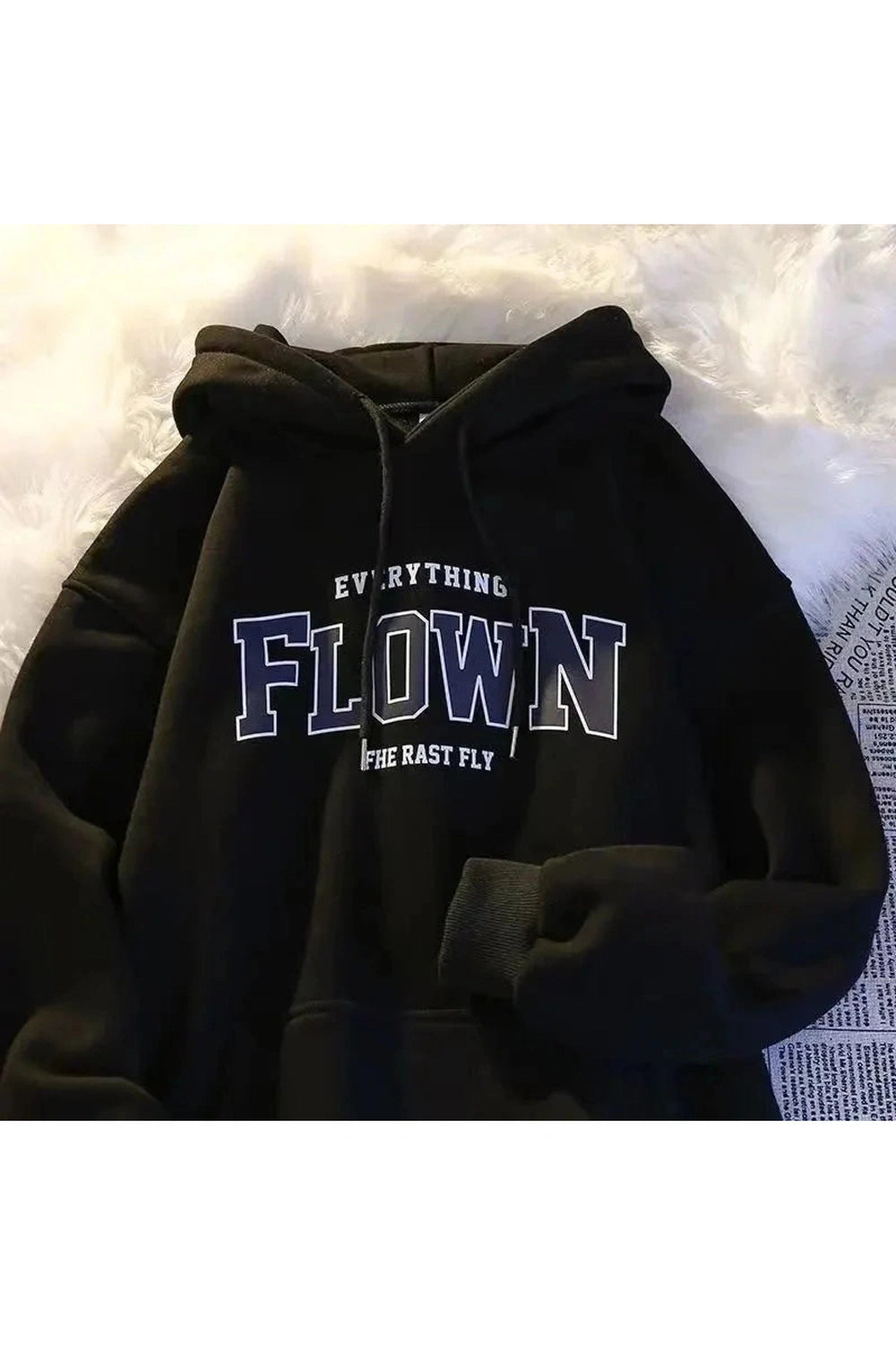 Y2k Retro Print Hoodie Pullover