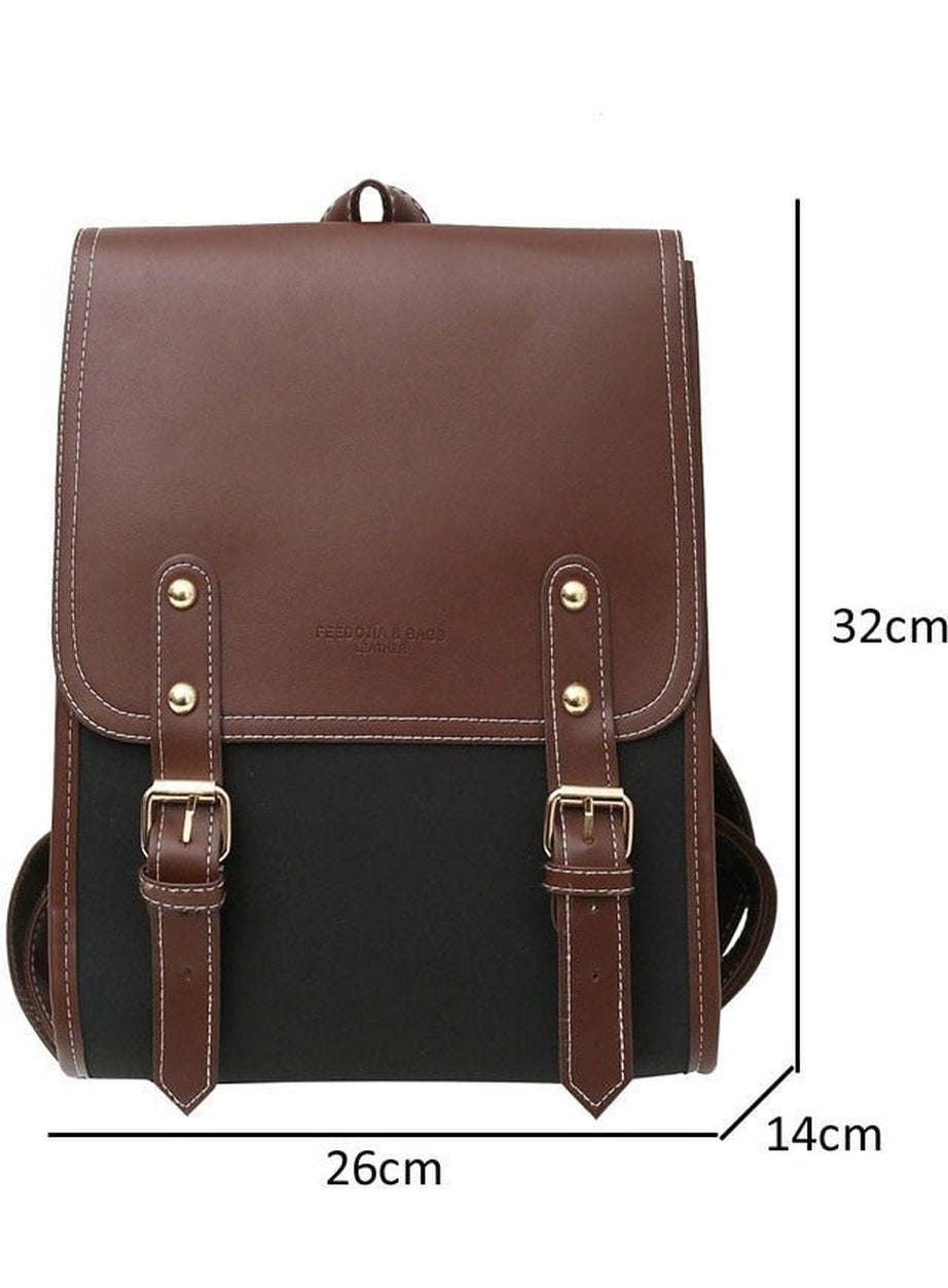 Y2k Retro Pu Leather Backpack