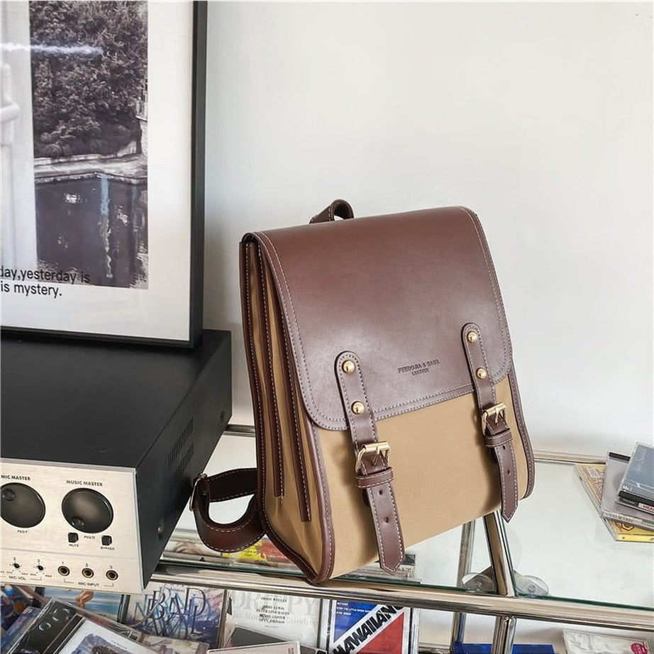 Y2k Retro Pu Leather Backpack