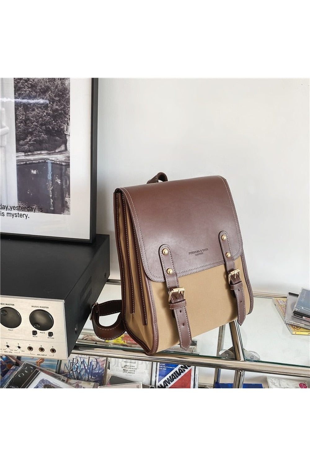 Y2k Retro Pu Leather Backpack