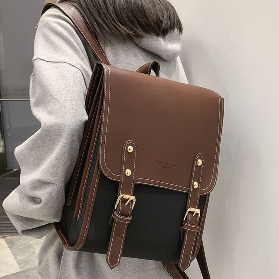 Y2k Retro Pu Leather Backpack