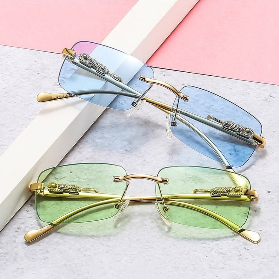 Y2k Retro Rimless Sunglasses