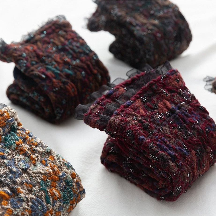 Y2k Retro Ruffle Socks