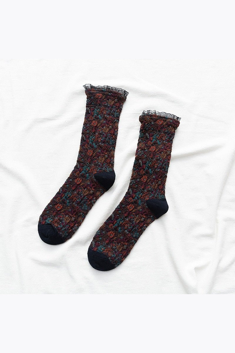 Y2k Retro Ruffle Socks