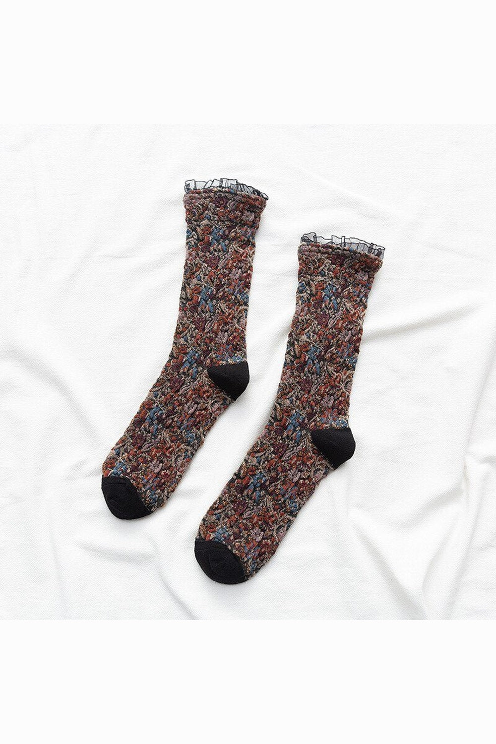 Y2k Retro Ruffle Socks