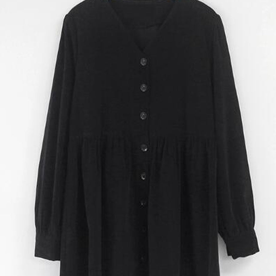 Y2k Minimalist Black Casual Dress