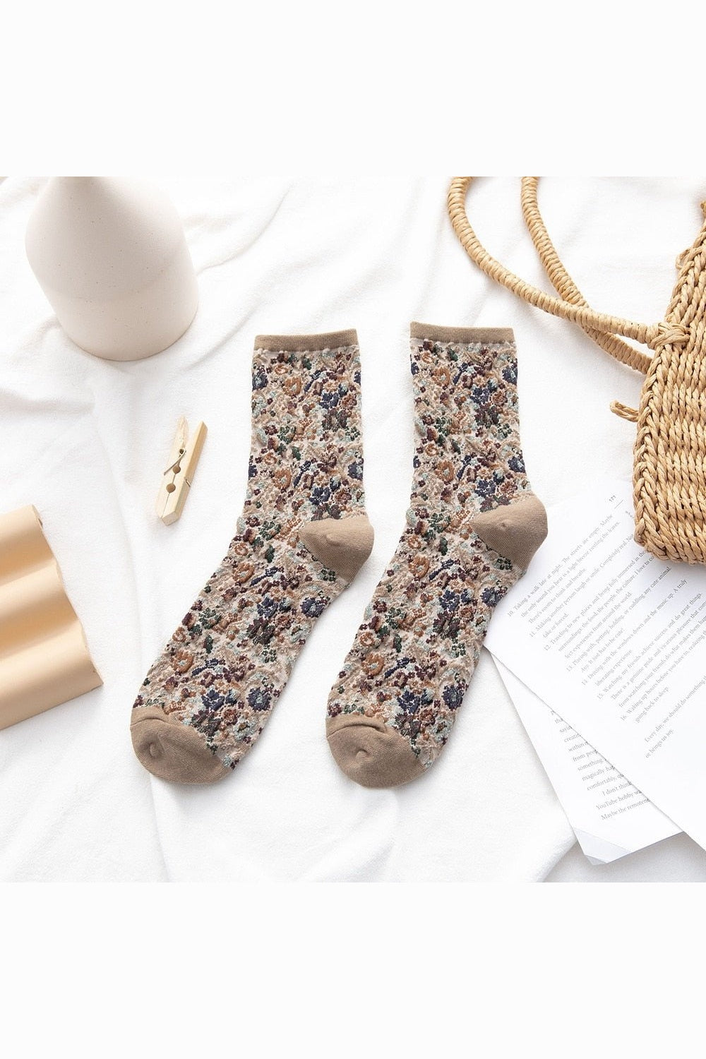 Y2k Retro Vintage Floral Socks