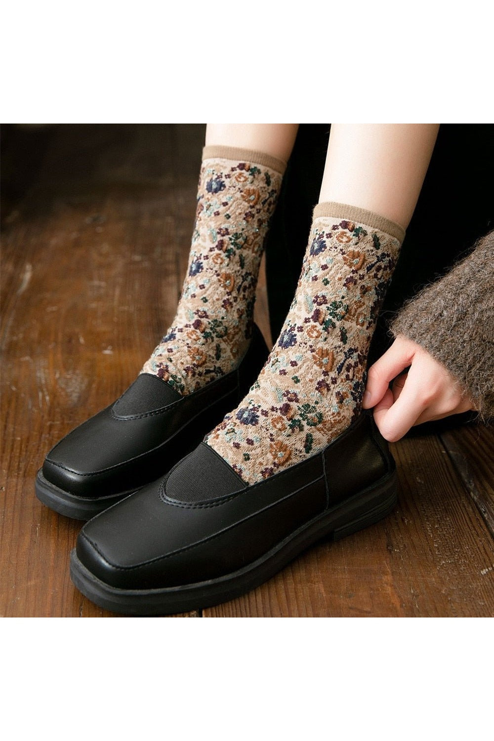 Y2k Retro Vintage Floral Socks