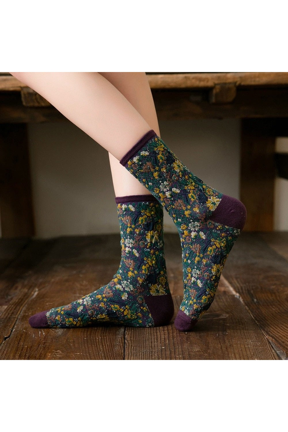 Y2k Retro Vintage Floral Socks
