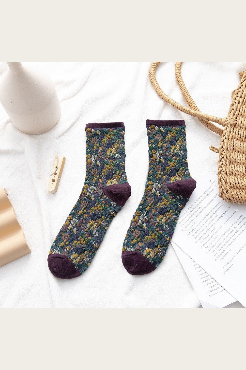 Y2k Retro Vintage Floral Socks