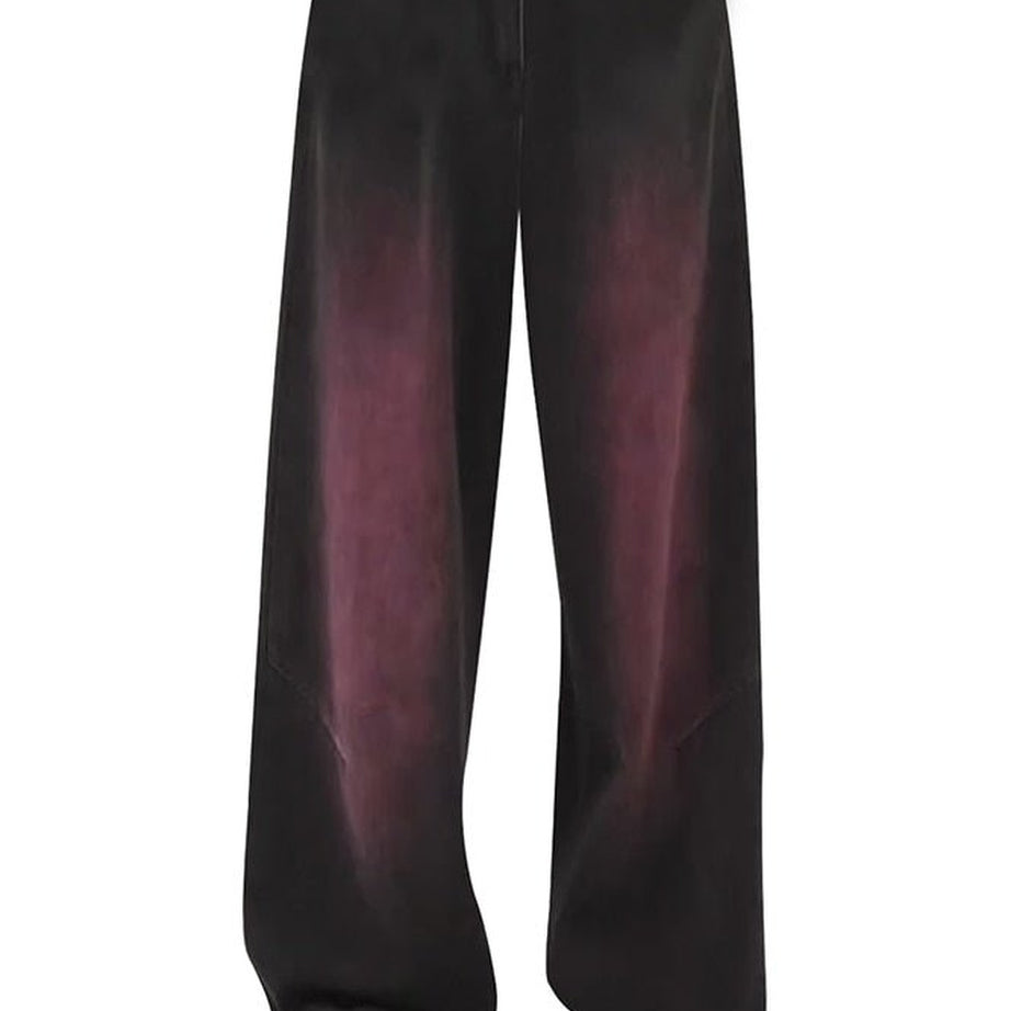 Y2k Retro Wide Leg Purple Jeans