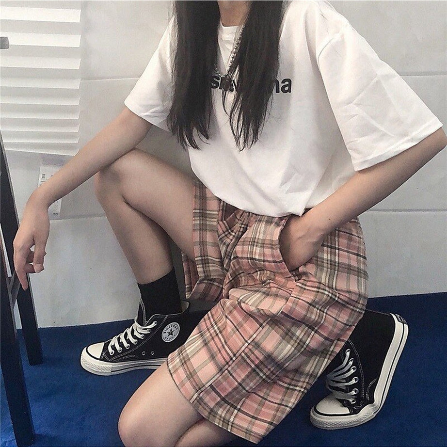 Y2k Retrocore Plaid Shorts