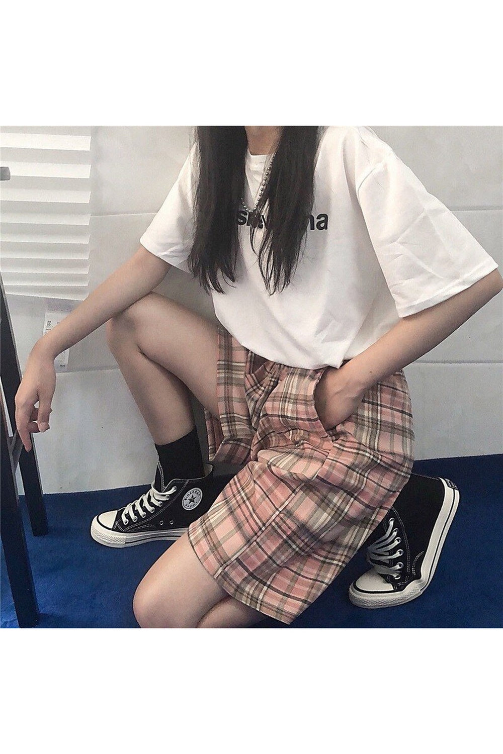 Y2k Retrocore Plaid Shorts