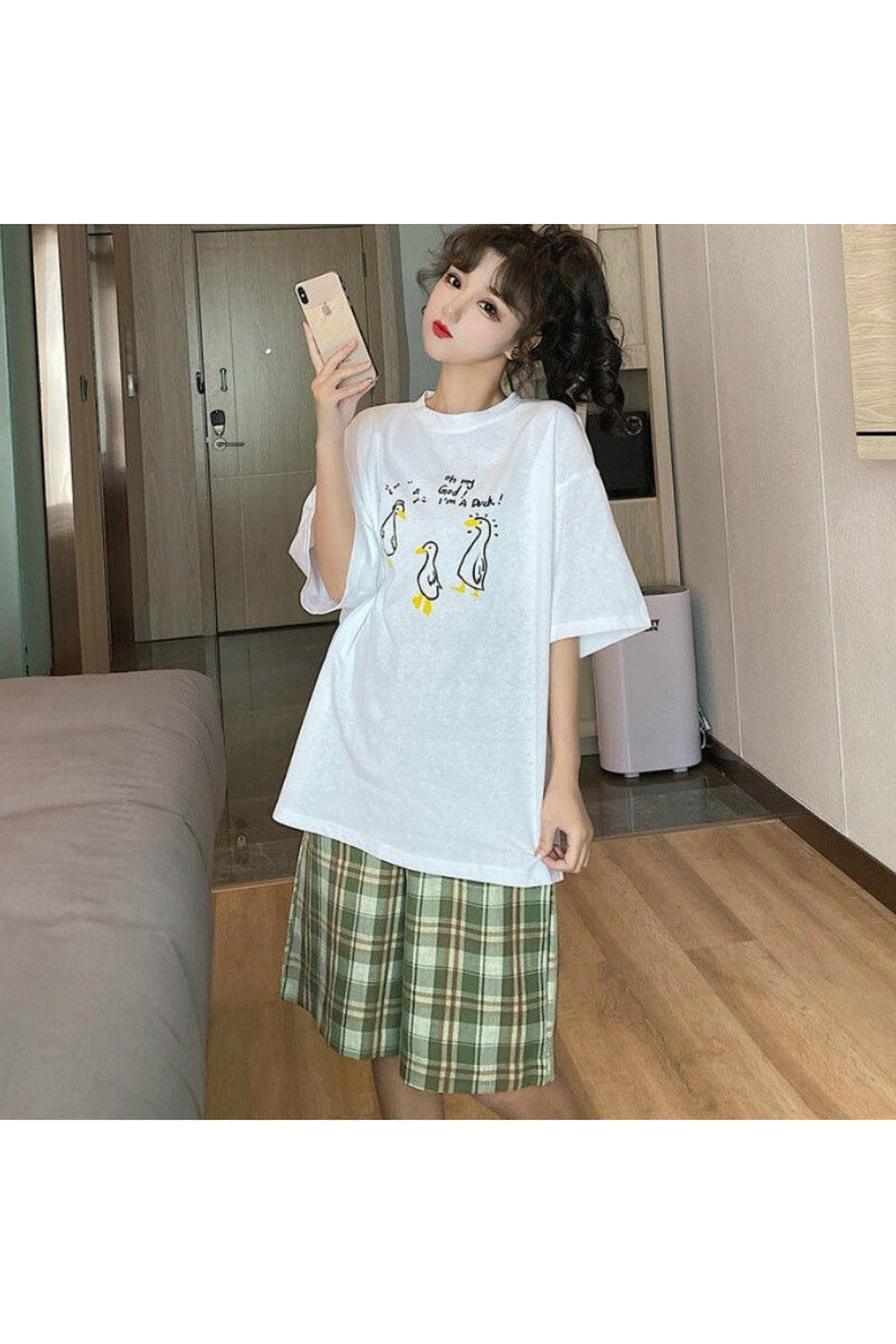 Y2k Retrocore Plaid Shorts