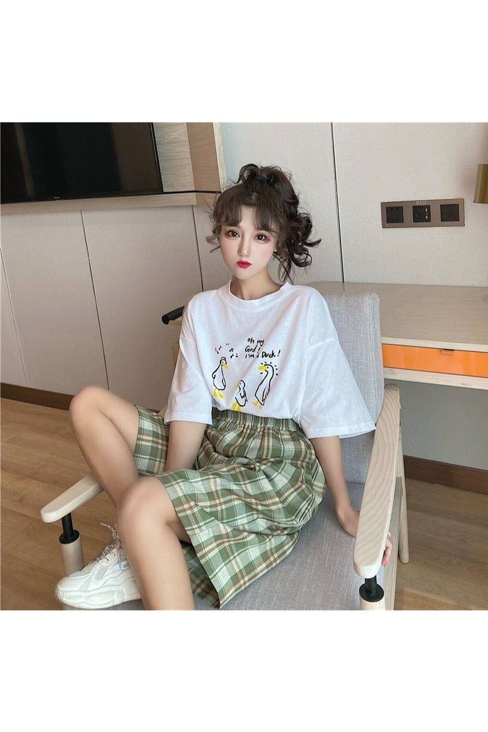 Y2k Retrocore Plaid Shorts