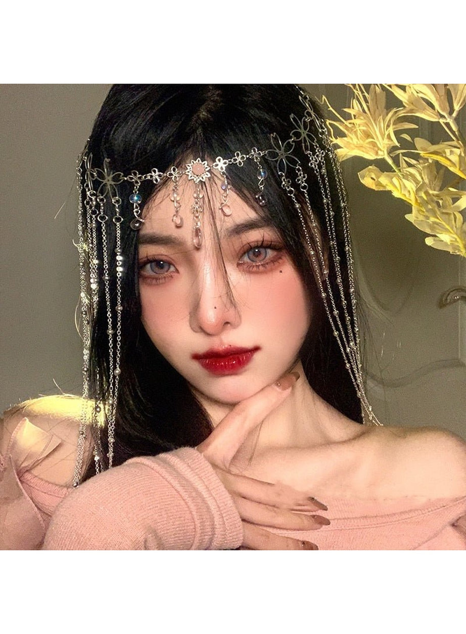 Y2k Rhinestone Chain Crown