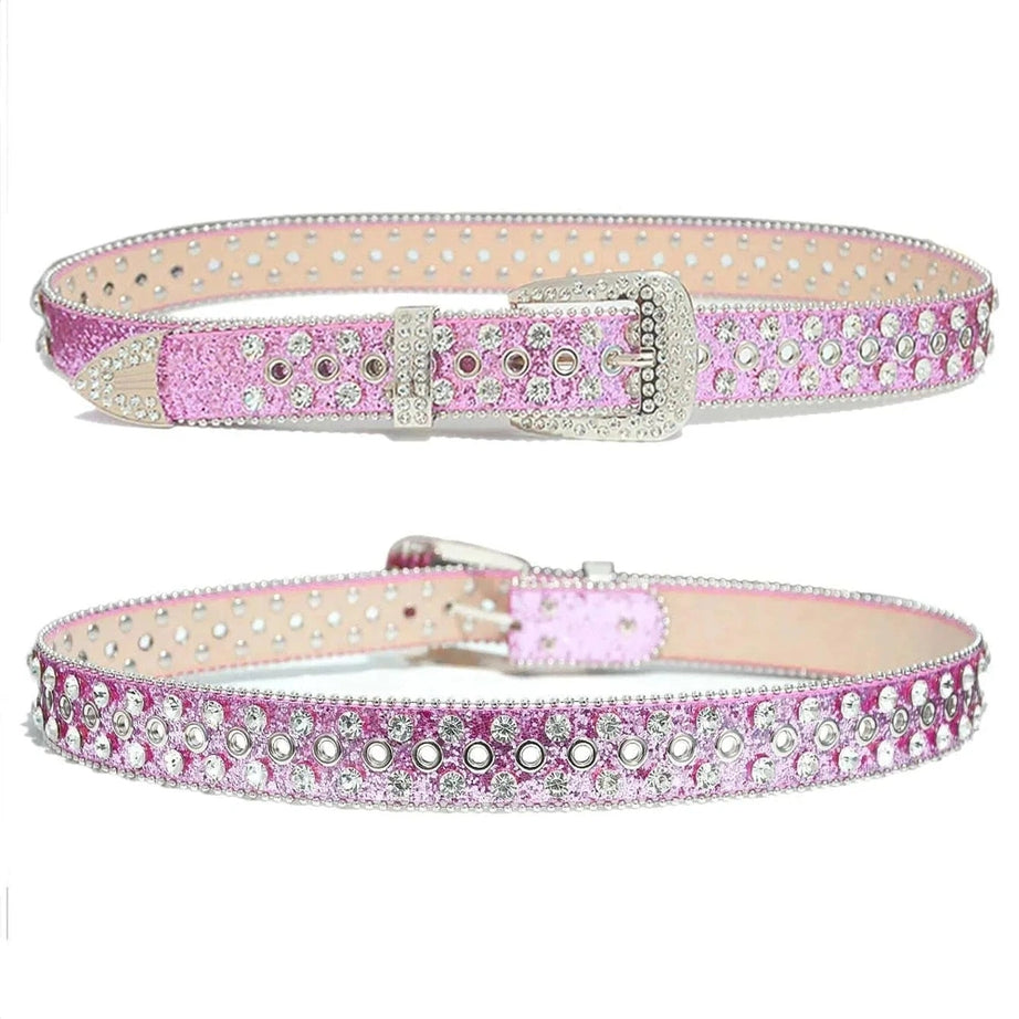 Y2k Rhinestone Studded Valentine's Day Belt