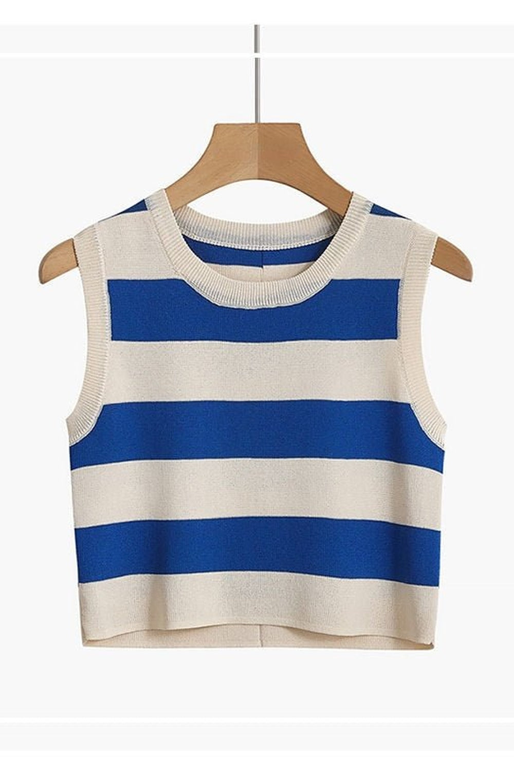 Y2k Rib-knit Stripe Tank Top