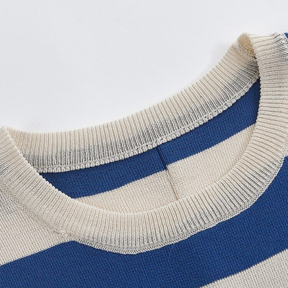 Y2k Rib-knit Stripe Tank Top