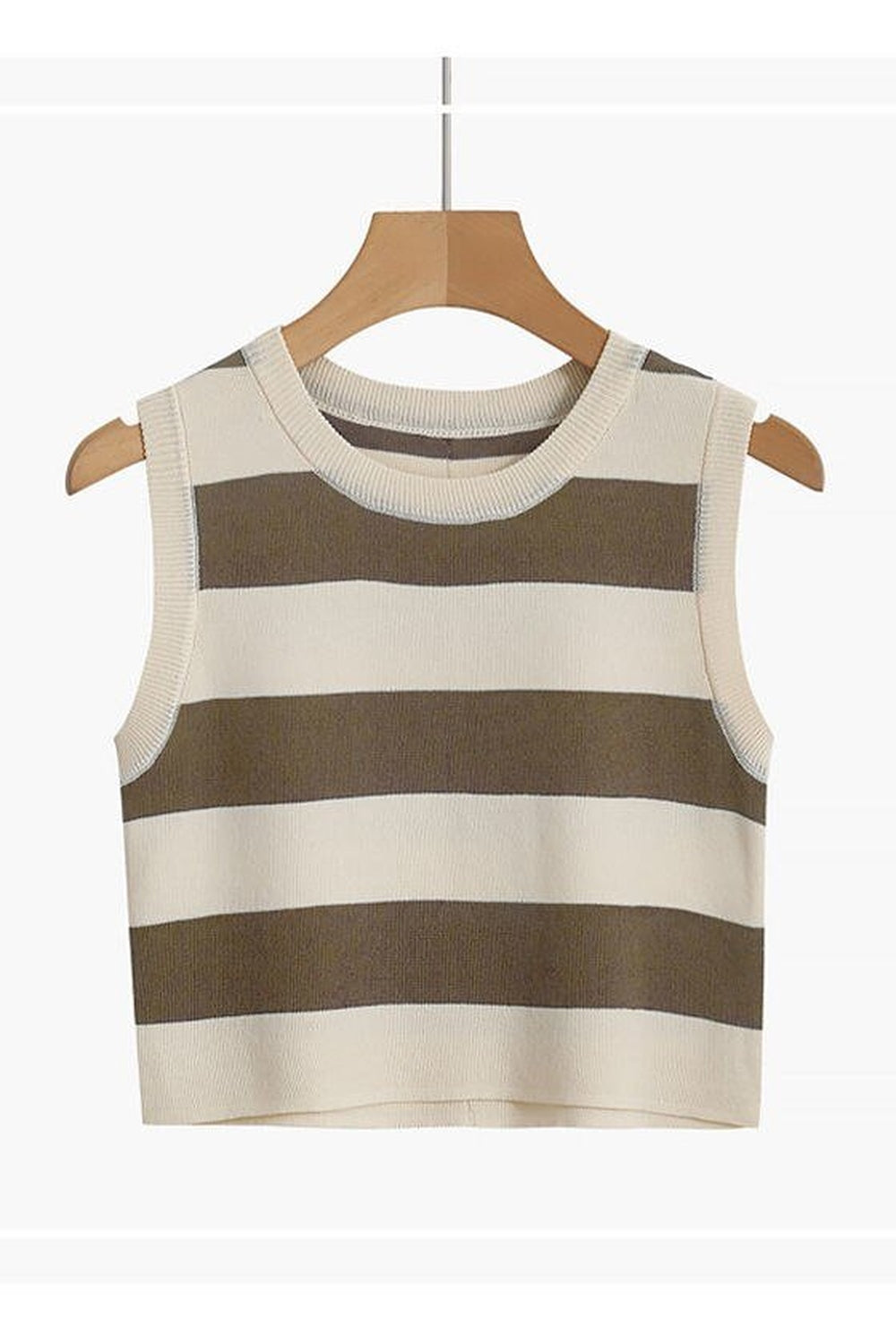 Y2k Rib-knit Stripe Tank Top