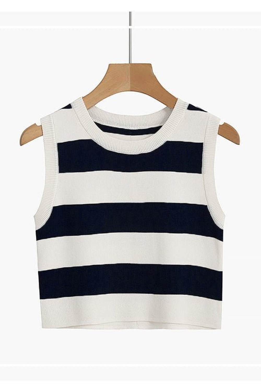 Y2k Rib-knit Stripe Tank Top