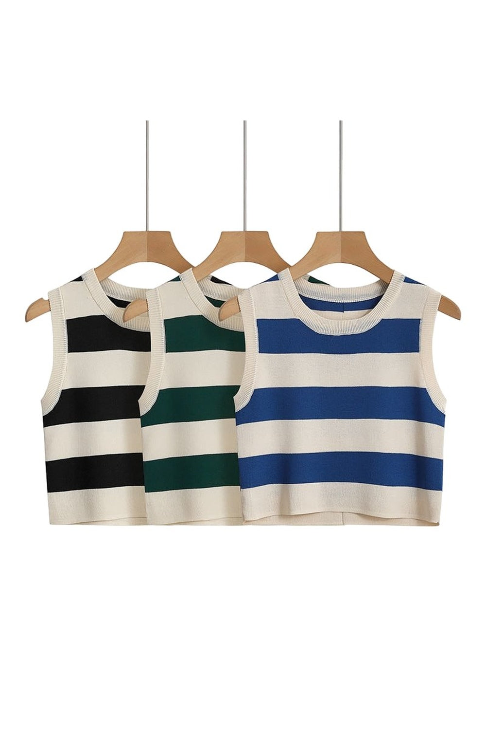Y2k Rib-knit Stripe Tank Top
