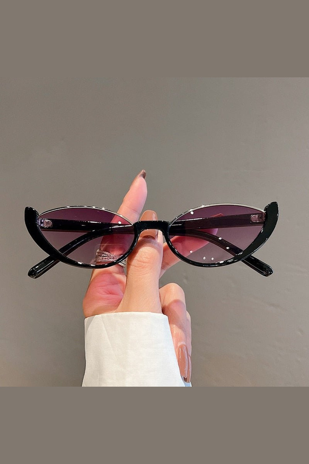 Y2k Rimless Cat Eye Sunglasses